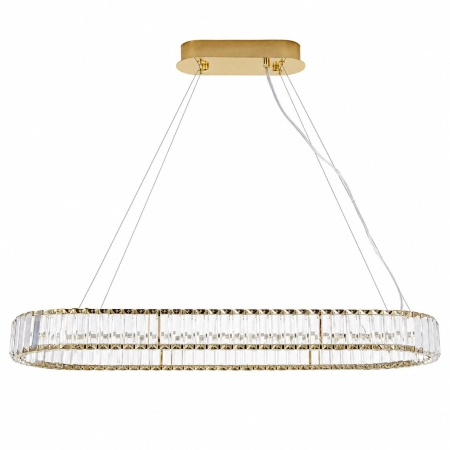 Lampa wisząca ADONIS 100 cm - żyrandol złoty z kryształami ST-8877P-100 - Step Into Design