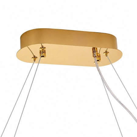 Lampa wisząca ADONIS 100 cm - żyrandol złoty z kryształami ST-8877P-100 - Step Into Design