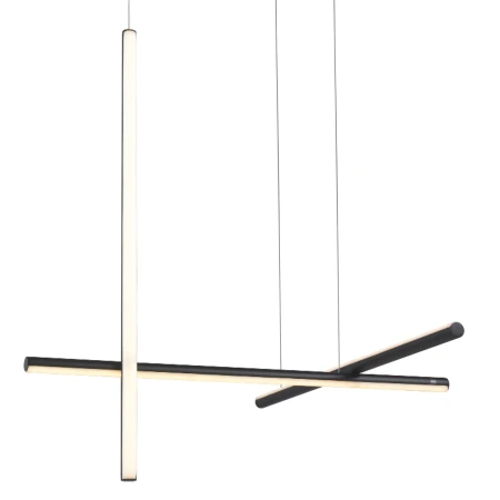 Lampa designerska wisząca ASTA-3 LED czarna 78 cm ST-9194P-3 black - Step Into Design