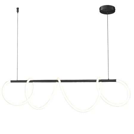 Lampa stylowa wisząca FANTASIA LED czarna 120 cm ST-9282P/L1black - Step Into Design