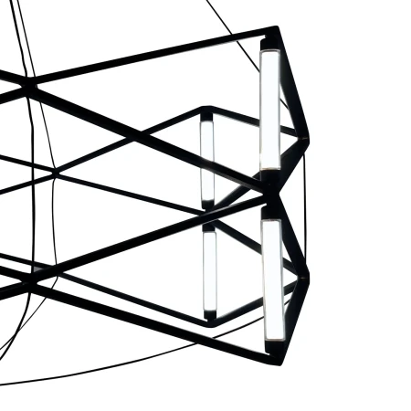 Lampa wisząca SPACE LED czarna 60 cm ST-9858 P/S black - Step Into Desgin