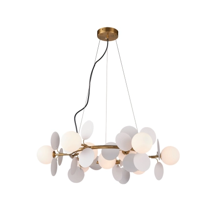 Lampa wisząca CHIC-9, biało złota 75 cm ST-DL-2969P-9 - Step Into Design