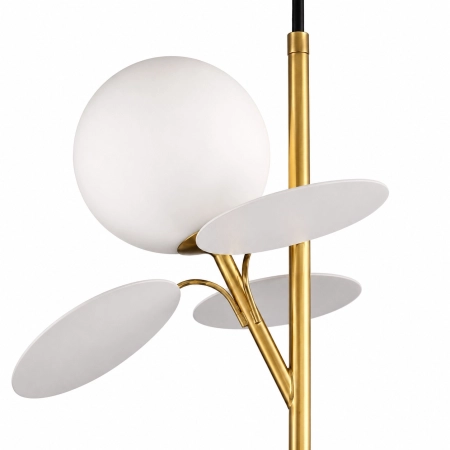Lampa wisząca CHIC-2 pionowa złoto biała 26 cm ST-DL-2969P2 - Step Into Design