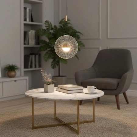 Lampa wisząca SUNBLAST - LED 20 cm, złota ST-DL5623 - Step Into Design