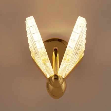 Lampa ścienna BEE LED złota 22 cm ST-W0612-1B - Step Into Desgin