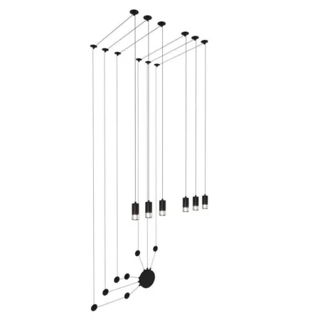 Lampa ścienna LINEA-6 WALL czarna XT012-6W - Step Into Design