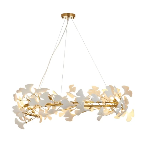 Lampa wisząca BOTANIKA złoto biała 100 cm XY080P-100 - Step Into Desgin