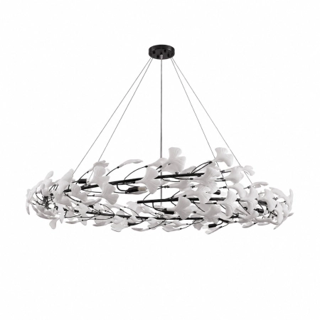 Lampa wisząca BOTANIKA czarno biała 150 cm XY080P-150 black - Step Into Design