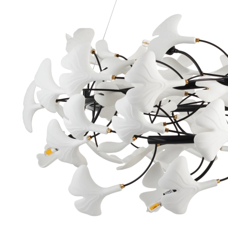 Lampa wisząca BOTANIKA czarno biała 150 cm XY080P-150 black - Step Into Design