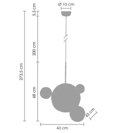 Lampa designerska wisząca BUBBLES chrom ST-0801-3+1 - Step Into Design