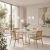 Lampa wisząca MODERNO 80 cm - kremowa z białymi kloszami DN1506 beige - Step Into Design
