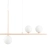 Lampa wisząca MODERNO 80 cm - kremowa z białymi kloszami DN1506 beige - Step Into Design