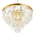 Lampa wisząca SPLENDORE 80 cm - żyrandol złoto-kryształowy DN915-80P - Step Into Design