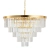Lampa wisząca SPLENDORE 80 cm - żyrandol złoto-kryształowy DN915-80P - Step Into Design