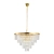 Lampa wisząca SPLENDORE 80 cm - żyrandol złoto-kryształowy DN915-80P - Step Into Design