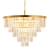 Lampa wisząca SPLENDORE 80 cm - żyrandol złoto-kryształowy DN915-80P - Step Into Design