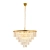 Lampa wisząca SPLENDORE 80 cm - żyrandol złoto-kryształowy DN915-80P - Step Into Design