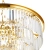 Lampa wisząca SPLENDORE 80 cm - żyrandol złoto-kryształowy DN915-80P - Step Into Design
