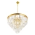 Lampa wisząca SPLENDORE 80 cm - żyrandol złoto-kryształowy DN915-80P - Step Into Design