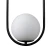Lampa designerska czarna COSTA SOLO DP0001A-400 black - Step Into Design