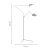 Lampa stojąca CRANE-3F czarna F8703 - Step Into Design