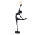 Lampa podłogowa WOMAN BALLERINA czarna 210 cm F9221 - Step Into Design