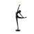 Lampa podłogowa WOMAN BALLERINA czarna 210 cm F9221 - Step Into Design