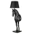 Lampa podłogowa designerska Koń S Czarna  MF-1237-350 - Step Into Design