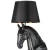 Lampa podłogowa designerska Koń S Czarna  MF-1237-350 - Step Into Design