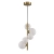 Lampa wisząca MOLECULA 38 cm biało złota pionowa NOW-10883P3 - Step Into Design
