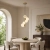 Lampa wisząca MOLECULA 38 cm biało złota pionowa NOW-10883P3 - Step Into Design