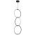 Lampa wisząca RING COCO 3 LED czarna 40 cm ST-10339P/3H - Step Into Design