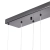 Lampa wisząca O-LINE L-4 LED mosiądz 110 cm ST-1691L-4 BLACK - Step Into Design