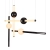 Lampa wisząca O-LINE L-4 LED mosiądz 110 cm ST-1691L-4 BLACK - Step Into Design
