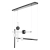 Lampa wisząca O-LINE L-4 LED mosiądz 110 cm ST-1691L-4 BLACK - Step Into Design