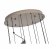 Lampa wisząca NAMI-12 - LED, szary szczotkowany 340 cm ST-3602A-12 - Step Into Design