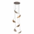 Lampa wisząca NAMI-6 - LED, szary szczotkowany 240 cm ST-3602A-6 - Step Into Design