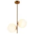 Lampa wisząca nowoczesna VENUS mosiądz 44 cm ST-5025-2 BRASS - Step Into Design