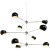 Lampa wisząca ASTRONOMY-9 czarna 165 cm ST-5335-9 - Step Into Desgin