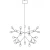Lampa designerska wisząca CHIC BOTANIC M LED złota 98 cm ST-5860M gold - Step Into Design