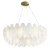 Lampa wisząca PIUMA mosiądz biała 80 cm ST-6289-8 - Step Into Desgin