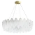 Lampa wisząca PIUMA mosiądz biała 80 cm ST-6289-8 - Step Into Desgin