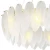 Lampa wisząca PIUMA mosiądz biała 80 cm ST-6289-8 - Step Into Desgin