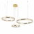 Lampa wisząca ARKADIA LED Trio 40/60/80 cm – złoty połysk ST-6376-40+60+80 mirror gold - Step Into Design