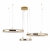 Lampa wisząca ARKADIA LED Trio 40/60/80 cm – złoty połysk ST-6376-40+60+80 mirror gold - Step Into Design