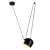 Lampa wisząca designerska BENNA-1 CZARNA ST-8051S-1 - Step Into Design