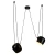 Lampa wisząca nowoczesna designerska BENNA-2 czarna ST-8051S-2 - Step Into Design