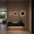 Lampa ścienna NYX 15 cm - LED okrągła, metalowa, czarna ST-8293W/15 black - Step Into Design