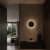 Lampa ścienna NYX 20 cm - LED okrągła, metalowa, czarna ST-8293W/20 black - Step Into Design
