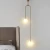 Lampa wisząca designerska LOOP złota 123 cm ST-8928S brass - Step Into Design
